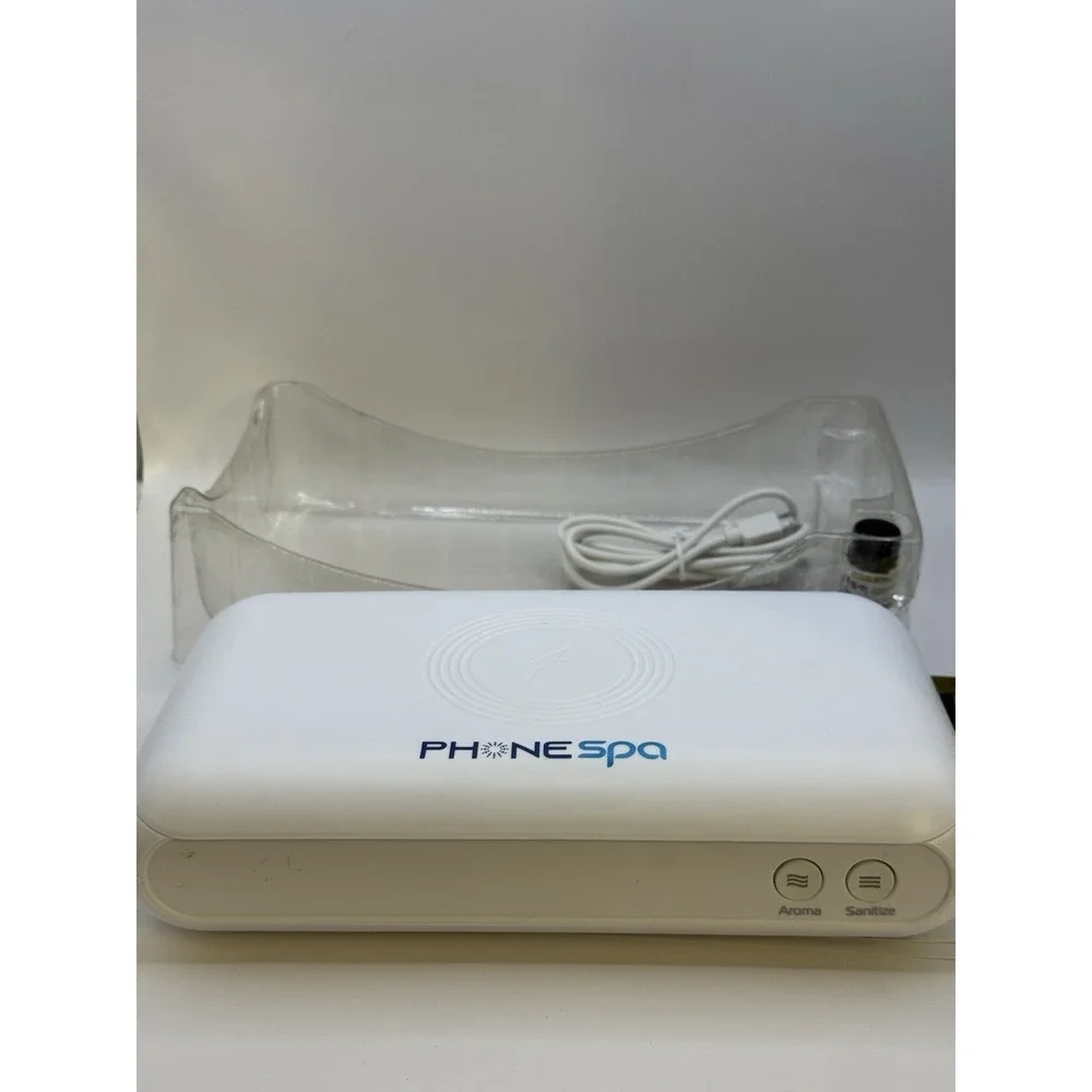 PhoneSpa UV Phone Sanitizer & Wireless Charger w/ Aromatherapy - Tzumi 7506